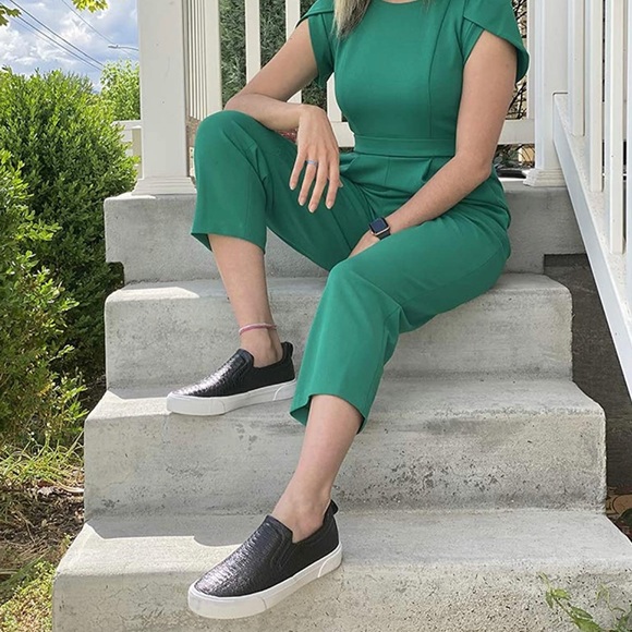 Women’s Black Slip on Shoes - Picture 3 of 4